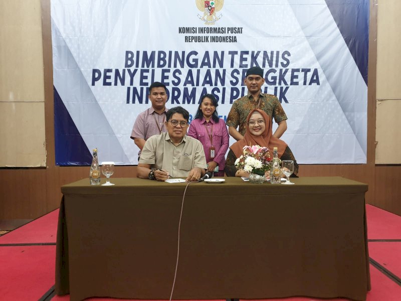 Komisioner dan Panitera Pengganti KI Sulsel Ikuti Bimtek Sengketa Informasi di Jawa Barat
