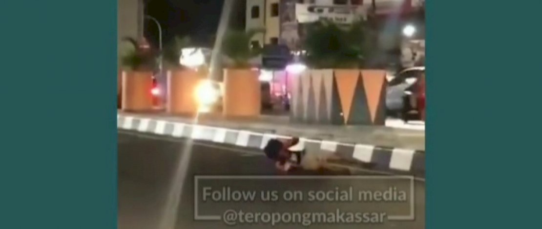 Pelaku Penendang ODGJ sampai Tertabrak di Makassar Hingga Kini Belum Diamankan 