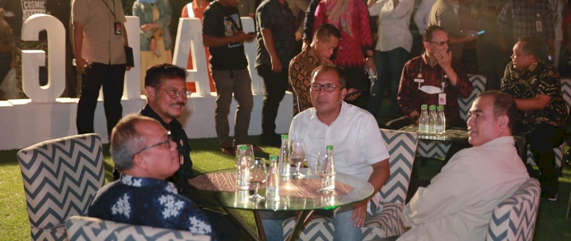 Mentan SYL menghadiri Makassar International Eight Festival and Forum 2022.