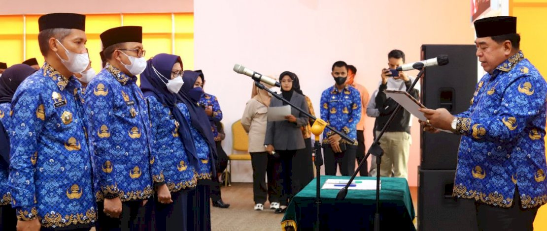 Ketua Korpri Provinsi Sulsel, Abdul Hayat Gani, melantik pengurus Korpri Parepare, Sabtu, 10 September 2022.