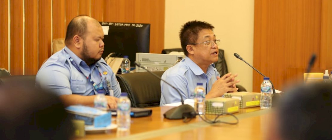 Rakor bersama Perumda di Balaikota Makassar, Senin, 12 September 2022.