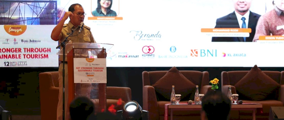 Moh Ramdhan "Danny" Pomanto menjadi keynote speaker dalam acara Bisnis Indonesia Makassar Tourism Talk 2022, di Hotel Gammara Makassar, Senin, 12 September 2022. Moh Ramdhan "Danny" Pomanto menjadi keynote speaker dalam acara Bisnis Indonesia Makassar Tourism Talk 2022, di Hotel Gammara Makassar, Senin, 12 September 2022.