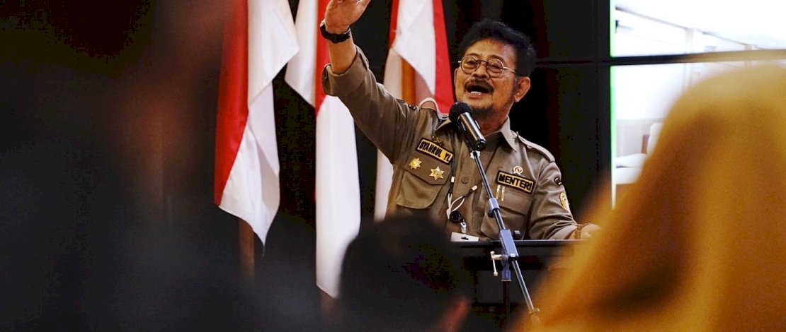 Mentan SYL pada Rapat Koordinasi (Rakor) Akselerasi KUR Penggilingan dan Pengelolaan Stok Gabah/Beras Kostraling di Direktorat Tanaman Pangan, Jakarta, Selasa, 13 September 2022.