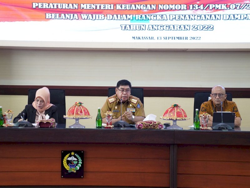 Antisipasi Inflasi Daerah, Sekda Sulsel Gelar Rapat Tindak Lanjut Bersama Forkopimda