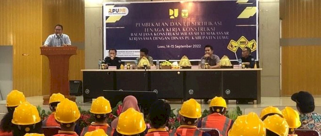 Usai Luwu Utara, Giliran 100 Pekerja Konstruksi di Luwu Ikut Sertifikasi Jasa Konstruksi Usai Luwu Utara, Giliran 100 Pekerja Konstruksi di Luwu Ikut Sertifikasi Jasa Konstruksi