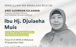 Istri Wakil Walikota Parepare Tutup Usia, Gubernur Sulsel Sampaikan Belasungkawa