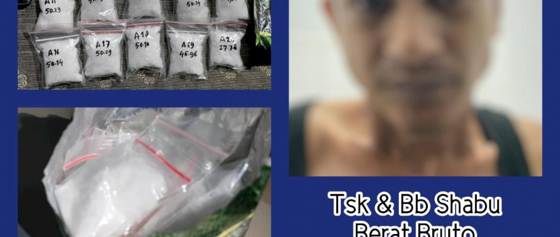 Siap Dijual, Pengedar 1 Kg Sabu Ditangkap saat Tidur Lelap di Makassar