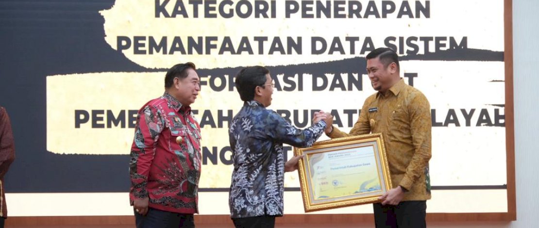 Pemkab Gowa Terima Penghargaan Penerapan Pemanfaatan Data Sistem Informasi dari BKN