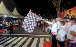 Lomba Gerak Jalan Digelar Malam Hari di Parepare
