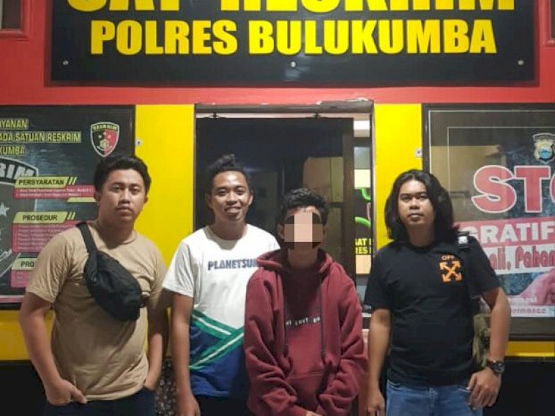 Diduga Aniayaya Pelajar, Pemuda di Bulukumba tak Berkutik Diringkus Polisi di Wisma