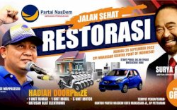 Restorasi Jalan Sehat Nasdem Sulsel, Pendaftar Sudah Capai 80 Ribu Peserta