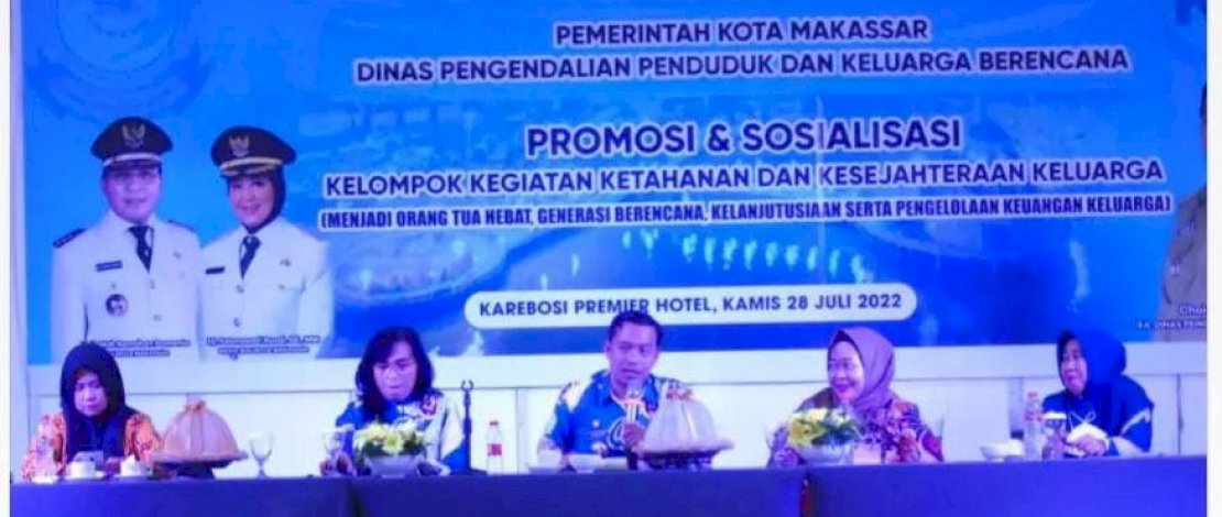Dinas PPKB Makassar Gelar Sosialisasi Kelompok Kegiatan Ketahanan dan Kesejahteraan Keluarga