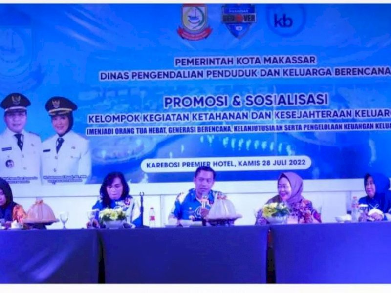 Dinas PPKB Makassar Gelar Sosialisasi Kelompok Kegiatan Ketahanan dan Kesejahteraan Keluarga