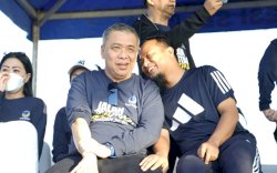 Hadiri Jalan Sehat Restorasi NasDem, Lihat Keakraban Andi Sudirman dan Ahmad Ali