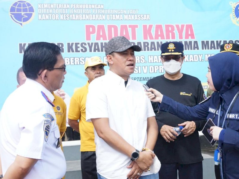 Hamka B Kady Dukung Program Padat Karya Dirjen Perhubungan Laut di Sulsel
