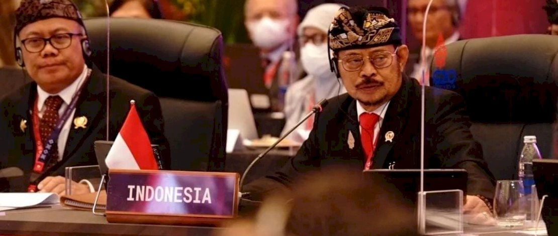 Menteri Pertanian RI Syahrul Yasin Limpo (SYL) memimpin langsung sidang Agriculture Ministers Meeting (AMM) G20, di Hotel InterContinental Jimbaran Bali, Rabu, 28 September 2022.