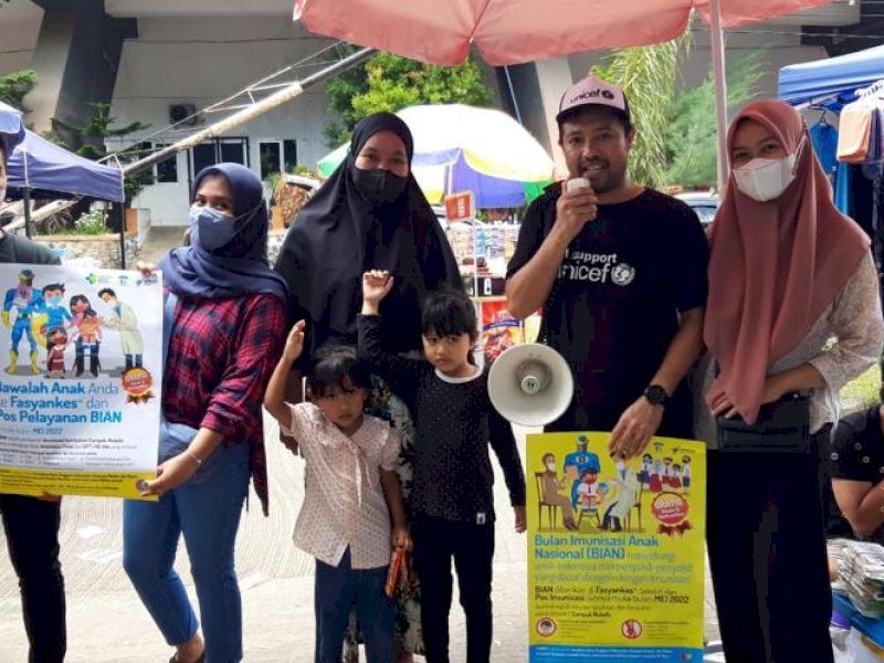 Relawan BIAN Bergerak Massif Dukung Percepatan Imunisasi di Sulsel