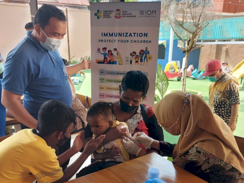 Pemkot Gandeng IOM dan UNICEF, Imunisasi Campak Rubella untuk Anak Imigran