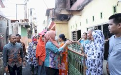 Cek Kondisi Terkini, Wawali Makassar Kunjungi Korban Kebakaran Rappokalling 