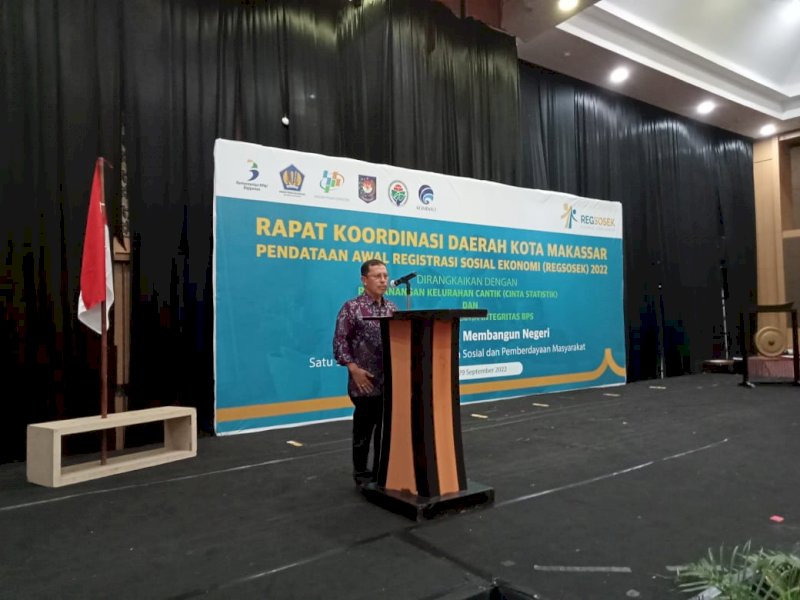 Buka Rakor Regsosek 2022, Sekda Makassar Intruksikan Camat dan Lurah Siapkan Posko Koordinasi Pendataan