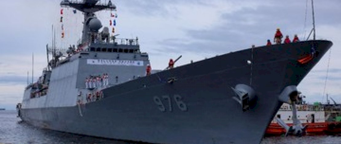 Penampakan kapal perang saat latihan militer gabungan AS, Jepang dan Korsel, Jumat (30/9/2022) 