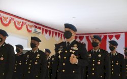 Maknai Hari Kesaktian Pancasila, Brimob Bone Gelar Upacara Secara Virtual