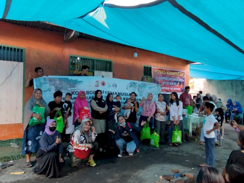 FKKM-Alfamart Bantu Korban Kebakaran Rappokalling dan Rappocini