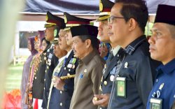 Hadiri Upacara HUT TNI ke-77,  Sekda Lutra : TNI Semakin Melebur