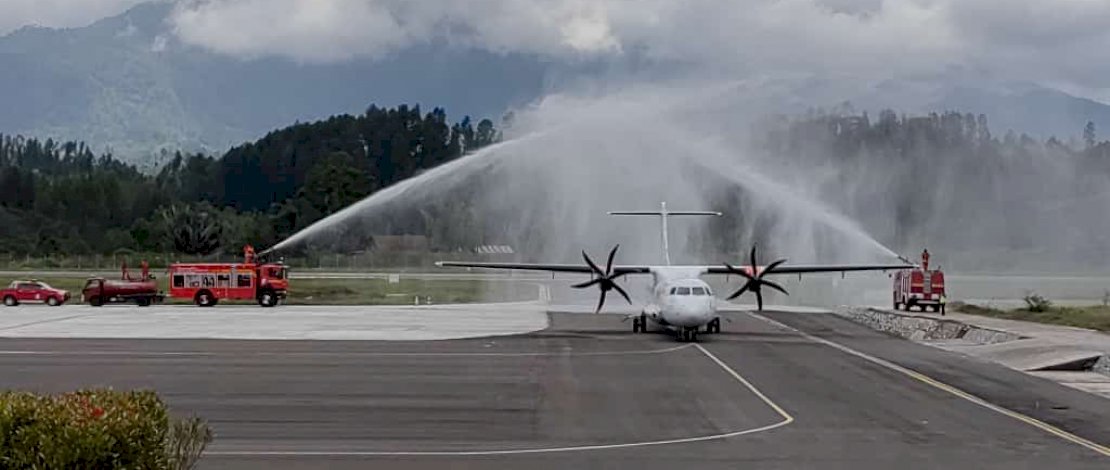 Resmi Beroperasi, Bandara Buntu Kunik Layani Penerbangan Toraja-Balikpapan