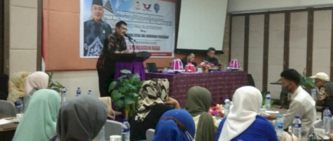 Syamsuddin Raga  Gelar Sosialisasi Perda Soal TSLP
