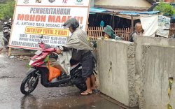 Jalan Antang Raya Ditutup Dua Hari, Pengendara Ngotot Menerobos Sampai Ditegur Warga 