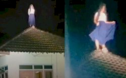 Diduga Kesurupan Kuntilanak, Wanita di Gresik Naik ke Atap Rumah Warga Sambil Tertawa