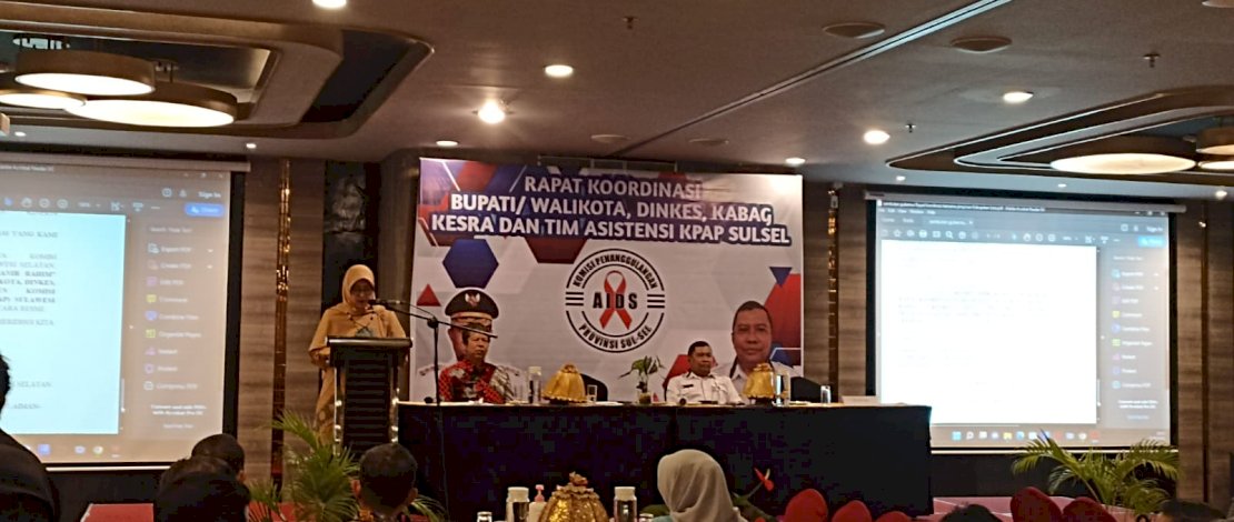 Rapat Koordinasi Bupati dan Wali Kota, Dinkes, Kabag Kesra, dan Tim Asistensi KPAP Sulsel, di Hotel Mercure Makassar, Kamis, 13 Oktober 2022. Rapat Koordinasi Bupati dan Wali Kota, Dinkes, Kabag Kesra, dan Tim Asistensi KPAP Sulsel, di Hotel Mercure Makassar, Kamis, 13 Oktober 2022.