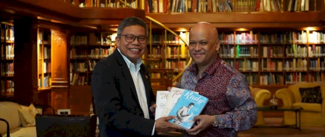 Wali Kota Parepare, Taufan Pawe, kembali menemui Ilham Akbar Habibie, di kediaman BJ Habibie, di Kawasan Patra Kuningan XIII, Jakarta Selatan, kemarin, Rabu, 12 Oktober 2022.
