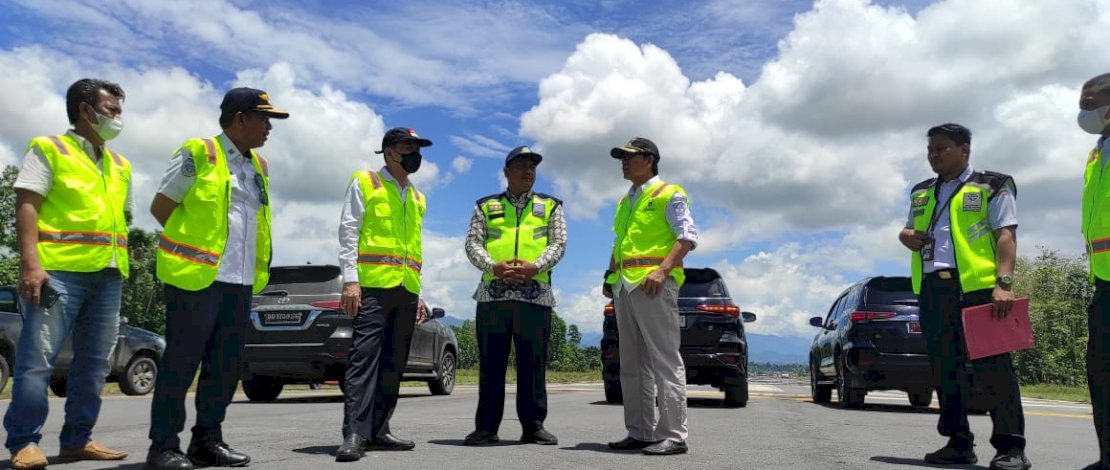 Dishub Sulsel Tinjau Progres Pembangunan Bandara Andi Djemma di Masamba