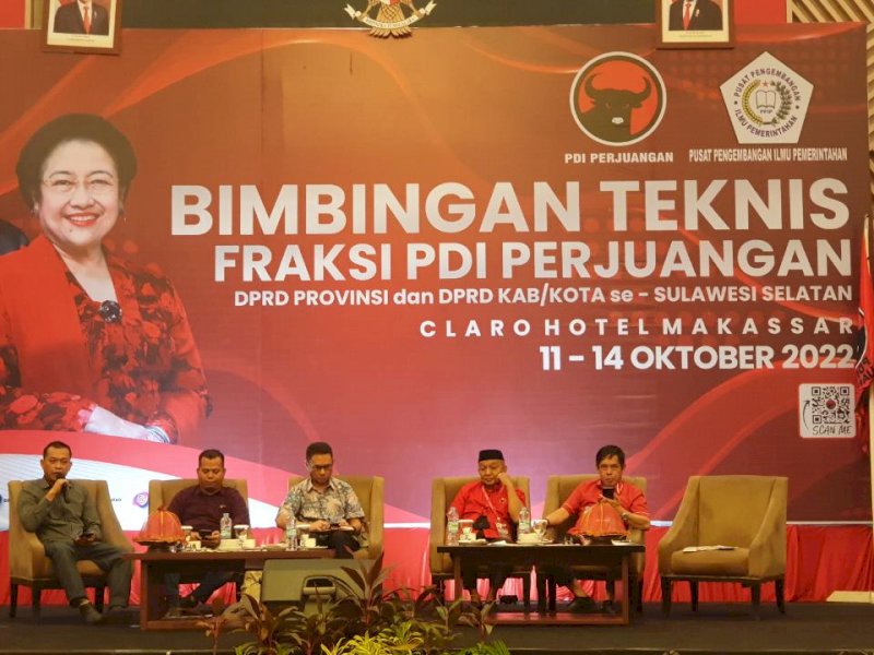 Bawaslu Sampaikan Penyelesaian Sengketa Proses Pemilu di Bimtek DPW PDIP Sulsel