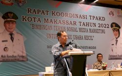 Rakor TPAKD, Sekda Makassar M Ansar Dorong Pelaku UMKM Pasarkan Produk Lewat Media Sosial