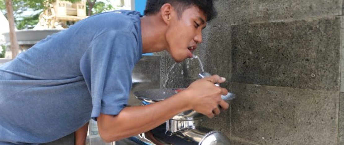 PDAM Makassar Benahi Keran Air Langsung Minum di Lokasi F8