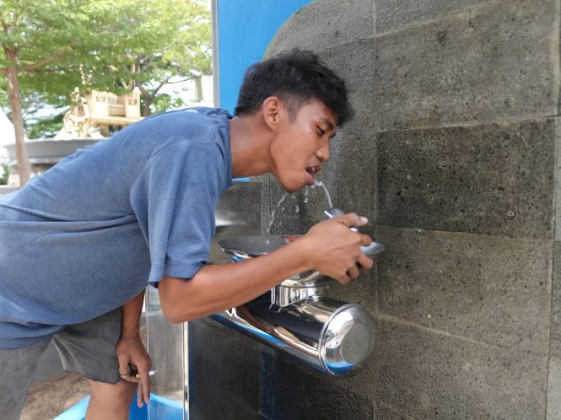 PDAM Makassar Benahi Keran Air Langsung Minum di Lokasi F8