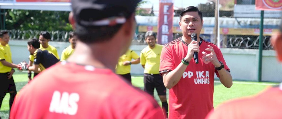 Buka Turnamen Minisoccer IKA Unhas, Adnan: Gowa Jadi Pilihan Tempat Pelaksanaan Kegiatan 