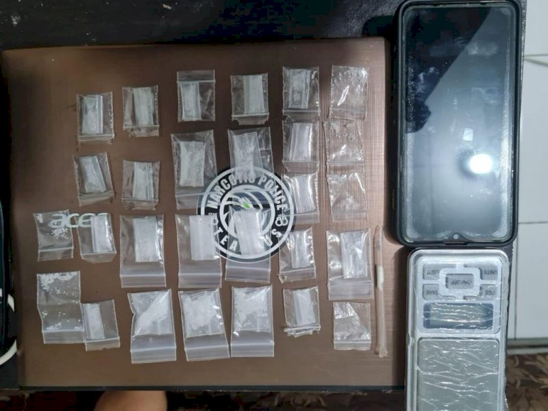 Polda Sulsel Amankan Bandar dengan Barang Bukti 13,50 Gram Sabu-sabu