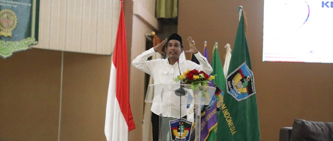 Ketua DPRD Makassar, Rudianto Lallo, memotivasi ratusan Mahasiswa Fakultas Kesehatan Masyarakat Universitas Muslim Indonesia (UMI), dalam kegiatan Kuliah Tamu dengan tema Masa Depan Sarjana Kesehatan Masyarakat, yang dilaksanakan di Auditorium Al Jibra Kampus UMI Makassar, Sabtu, 15 Oktober 2022. Ketua DPRD Makassar, Rudianto Lallo, memotivasi ratusan Mahasiswa Fakultas Kesehatan Masyarakat Universitas Muslim Indonesia (UMI), dalam kegiatan Kuliah Tamu dengan tema Masa Depan Sarjana Kesehatan Masyarakat, yang dilaksanakan di Auditorium Al Jibra Kampus UMI Makassar, Sabtu, 15 Oktober 2022.