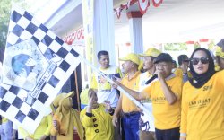 Ribuan Warga Jeneponto Bersama Pengurus Meriahkan HUT Partai Golkar