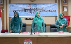 TP PKK Kecamatan Ujung Tanah Gelar Pertemuan Bulanan