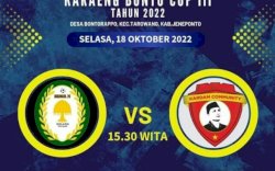 Turnamen Sepak Bola Karaeng Bonto Cup, Kardam FC Vs Bringing CF Bakal Berlaga di Babak Final