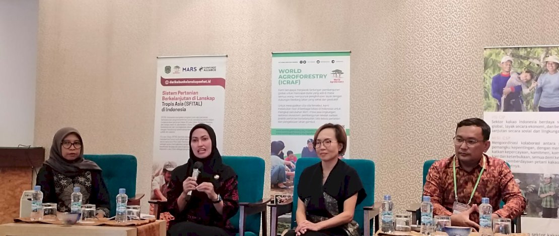 Konfrensi Pers terkait Peta Jalan Kakao Lestari, yang dilaksanakan di sela Seminar Nasional Pengembangan Kakao Berkelanjutan, Rabu, 19 Oktober 2022.