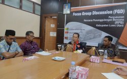 Libatkan Tim Teknis dari Unhas, BPBD Luwu Utara Gelar FGD Rencana Penanggulangan Bencana