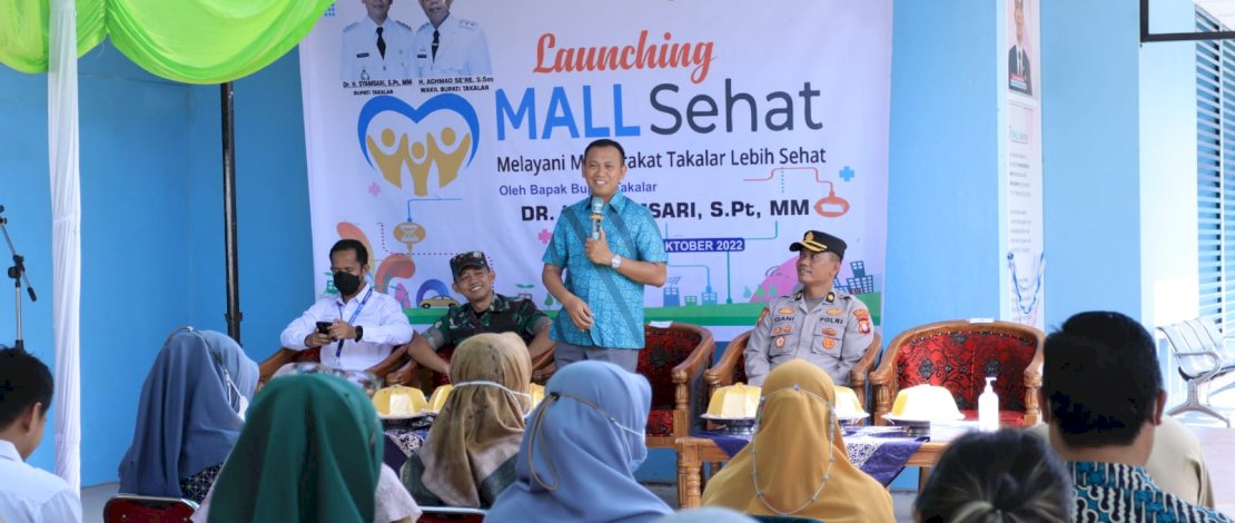 Bupati Takalar, Syamsari Kitta, resmi melaunching Mall Sehat RSUD Padjonga Dg Ngalle, Selasa, 25 Oktober 2022.