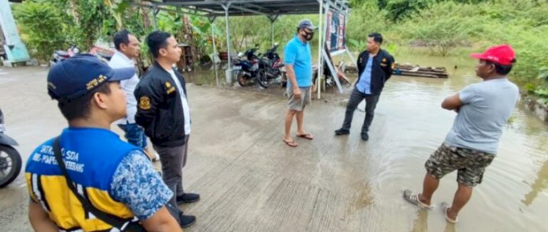 Camat Biringkanaya Tinjau Lokasi banjir Kelurahan Katimbang