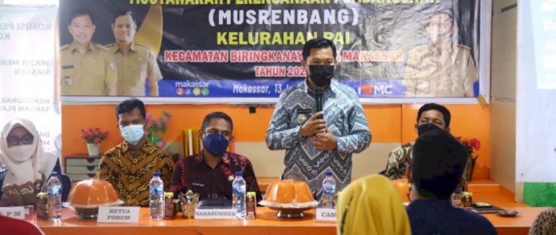 Camat Biringkanaya Ajak Warga Pai Maknai Esensi Musrenbang